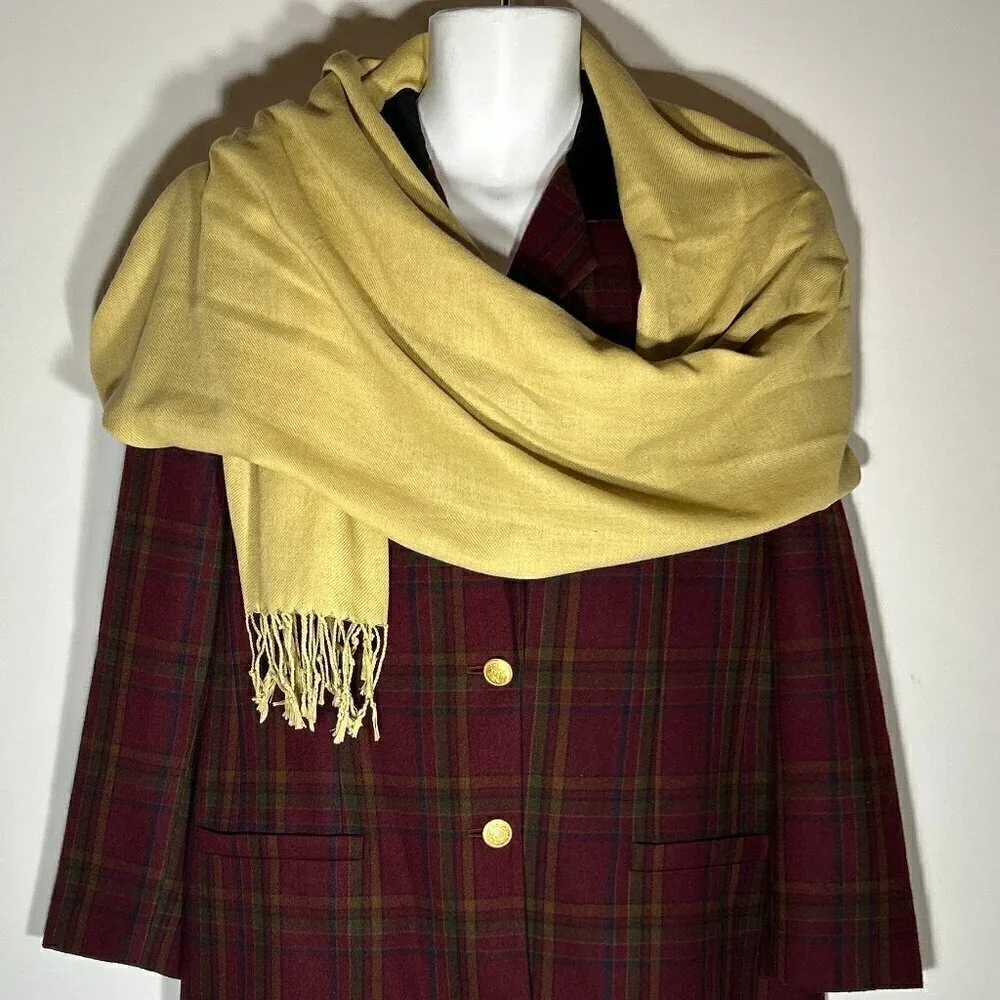 Muted Yellow Scarf or wrap 75